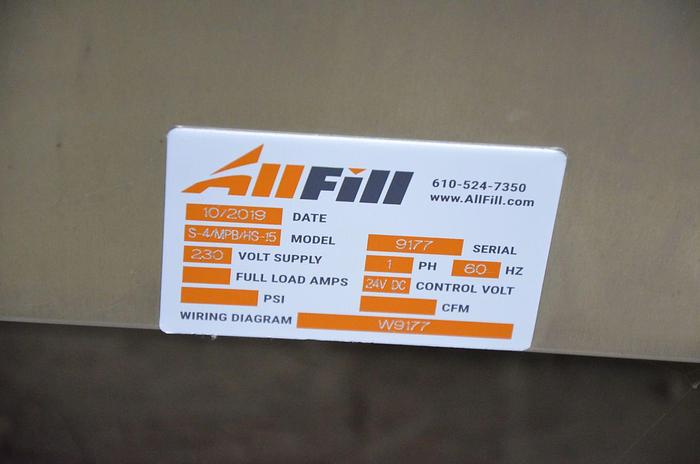 Used ALLFILL  S-4/MPB/HS-15 AUTOMATIC BOTTLE UNSCRAMBLER   (OCT 2019 - NEVER USED)