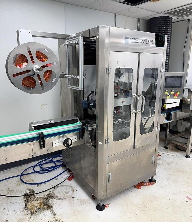 Used Yiman Manufacturing - Shrink Sleeve Labeler