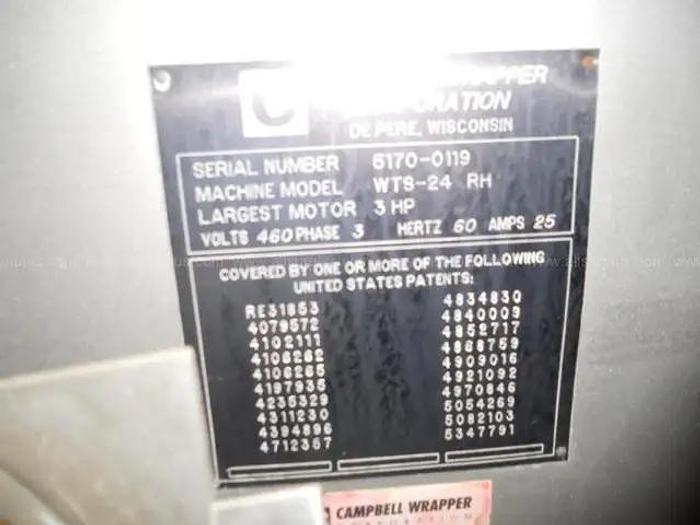 Used Campbell Wrapper model WTS 24 RH