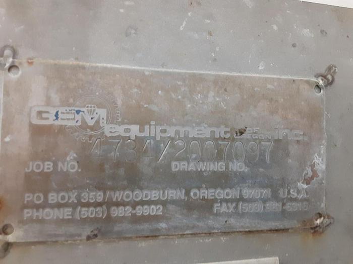 Used 30 Cuft GEM Ribbon Blender stainless steel USDA