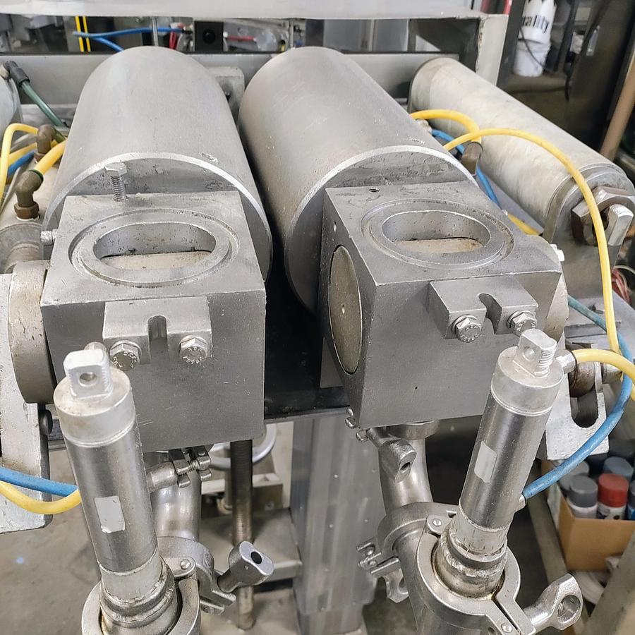 Used Twin Piston Gallon Filler with hopper