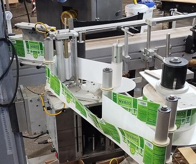 Used Wrap Labeler with Universal Labeling head and wrap station