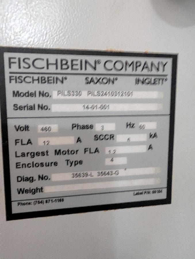 Used Fischbein PILS 330 Pinch Inner Liner Sealer