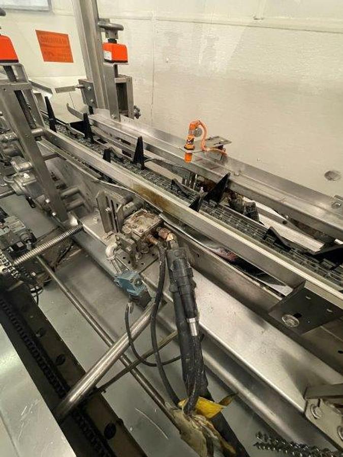 Used ADCO 15D-105 Stainless Hand Load cartoner , 12" centers