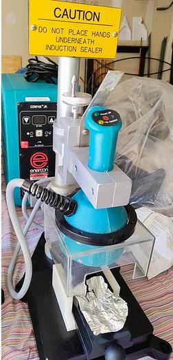 Used Enercon Superseal Compak Junior semi auto induction sealer