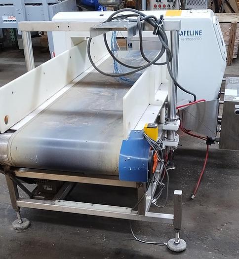 Used Safeline Metal Detector  11 x 26 " aperture