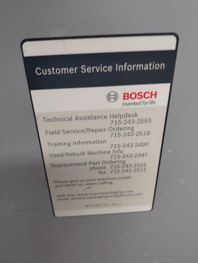 Used Bosch 7520 Dual Head Tray Former