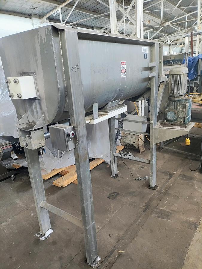 Used 18cuft GEM Ribbon Blender stainless steel USDA