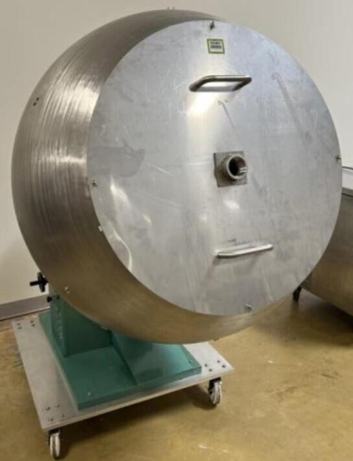 Used 42 inch diameter coating pan stainless wuth baffles