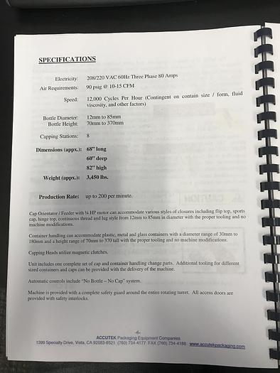 Used Biner Ellison  F52-28  28 spout filler