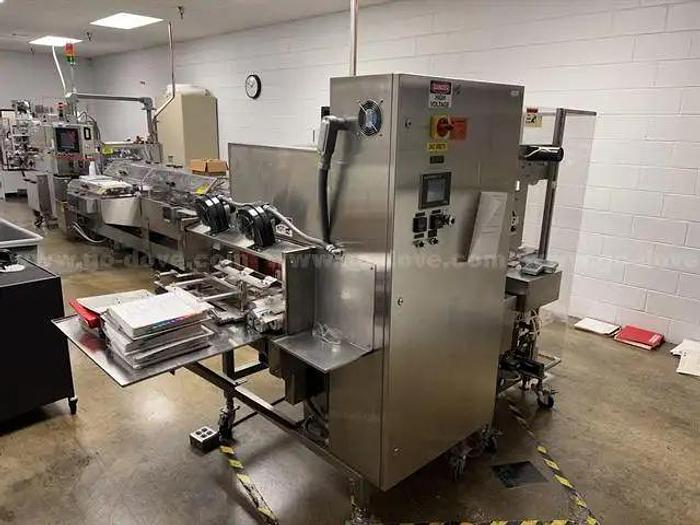 Used Omega DL-27 Dual lane bundler with tunnel SS