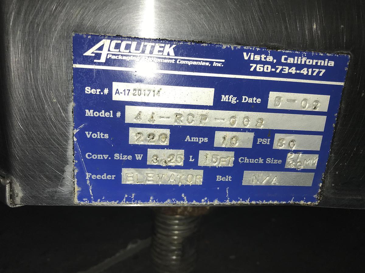 Used Biner Ellison  F52-28  28 spout filler with 6 head capper