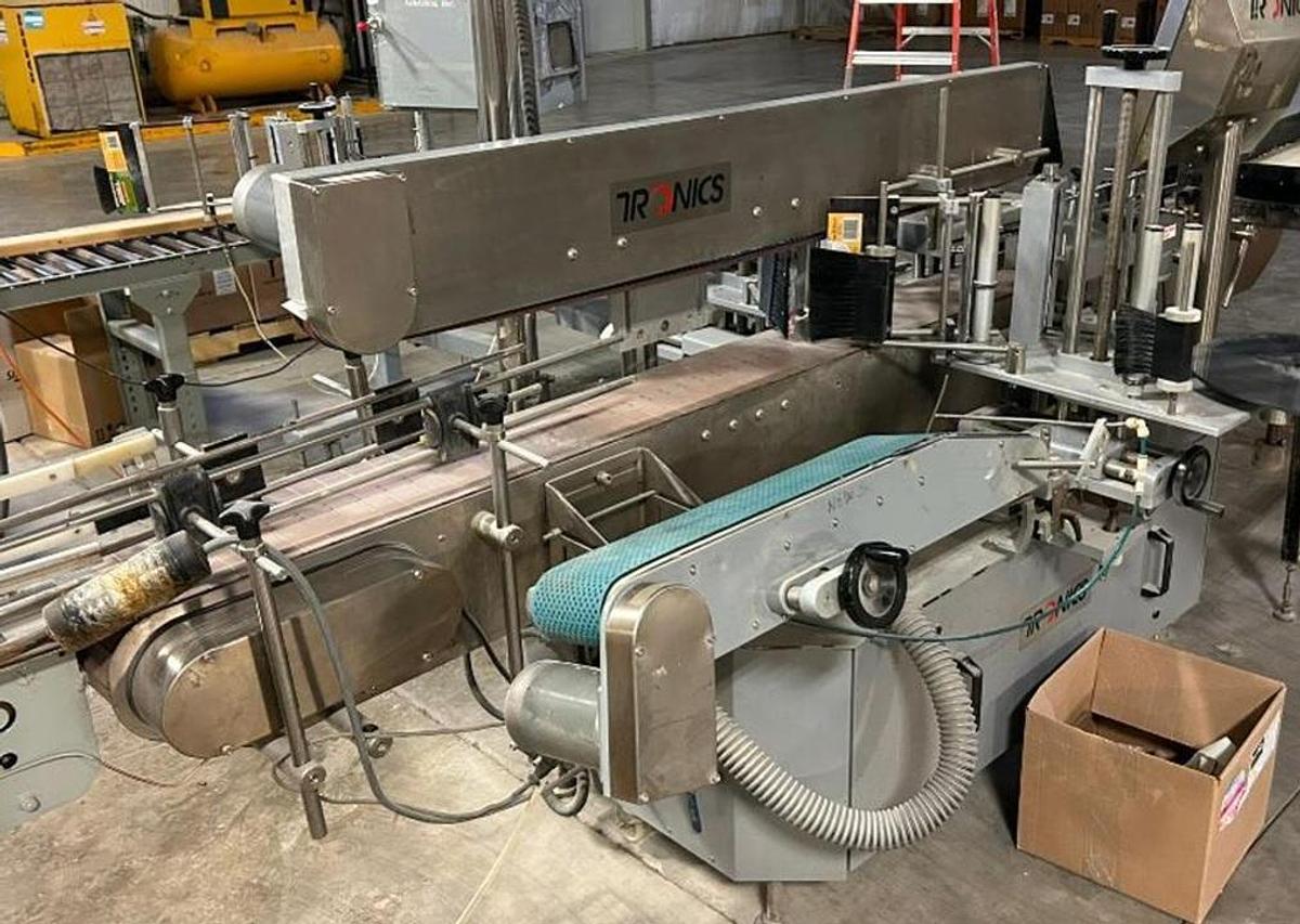 Used Tronics Front and Back  and Vacuum Belt Wrap Labeler
