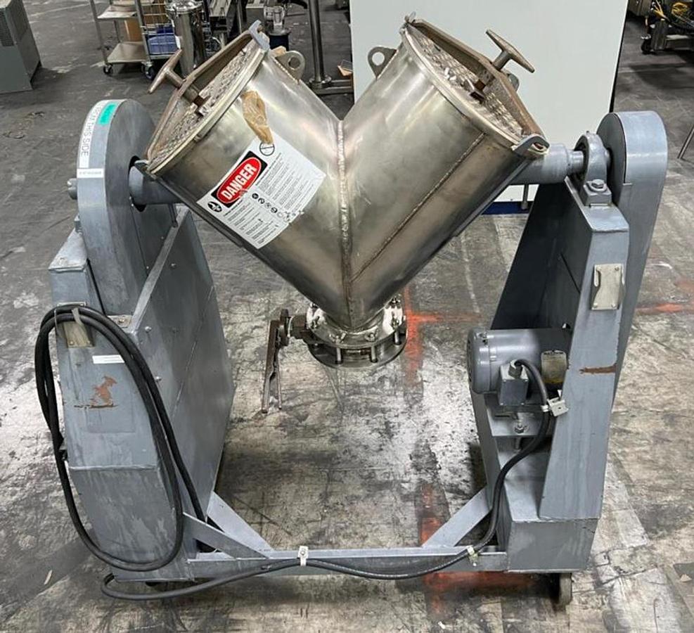 Used Patterson Kellley 2 cuft Twin Shell mixer
