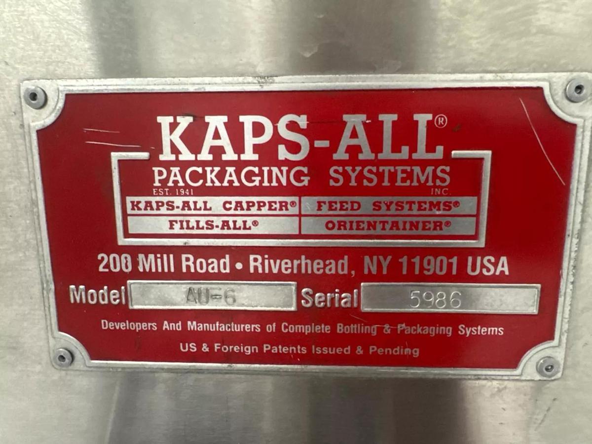 Used Kaps All AU-6 Bottle Unscrambler