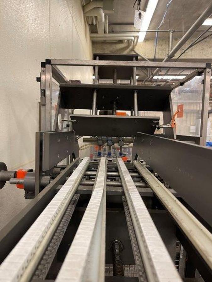 Used ADCO 15D-105 Stainless Hand Load cartoner , 12" centers