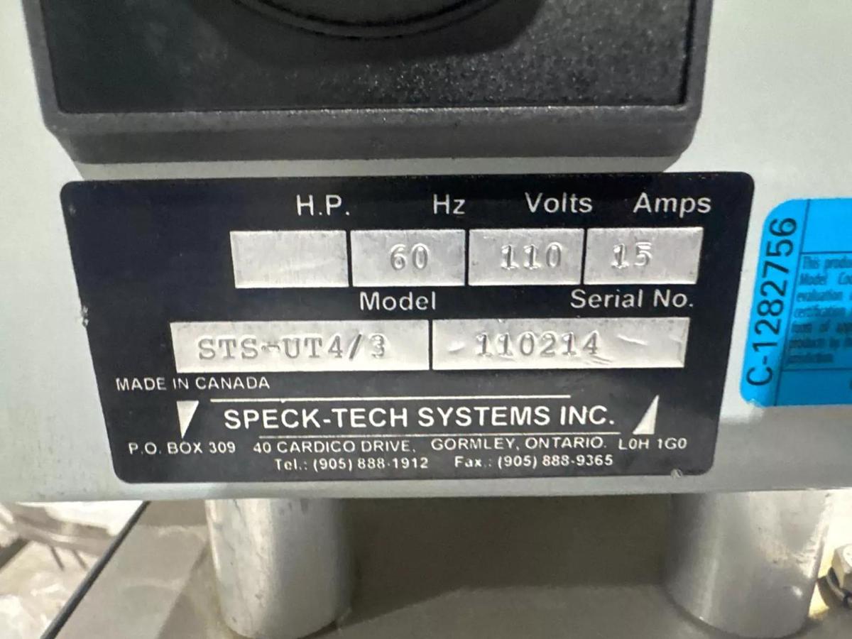 Used Speck-Tech Capper 6 quill adjustable