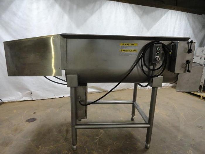 Used Mepaco Dual Shaft Ribbon Blender; 1500Lbs, Refurbished