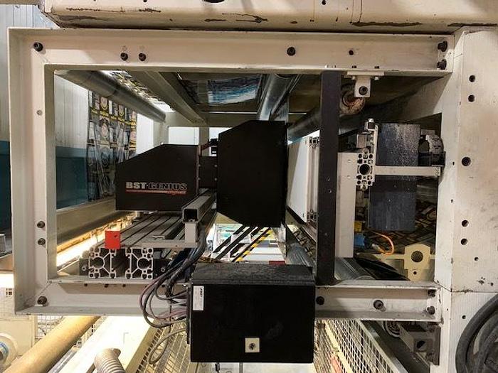 Used 53" WIDE UTECO EMERALD 8 COLOR CI PRINTING PRESS GEARLESS 130 ; TURRET UNWIND / REWIND