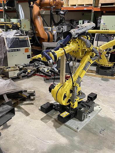Used FANUC R1000iA/100F 100KG X 2230MM H REACH 6 AXIS ROBOT WITH R30iA CONTROLLER
