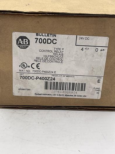 Allen-Bradley 700DC-P400Z24 Ser E 