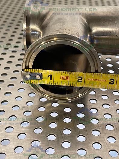 Used ITT Pure-Flo  2-316L-RA20MAX-CWP150 3 Way Diaphragm Valve w/ 2" Sanitary Fitting