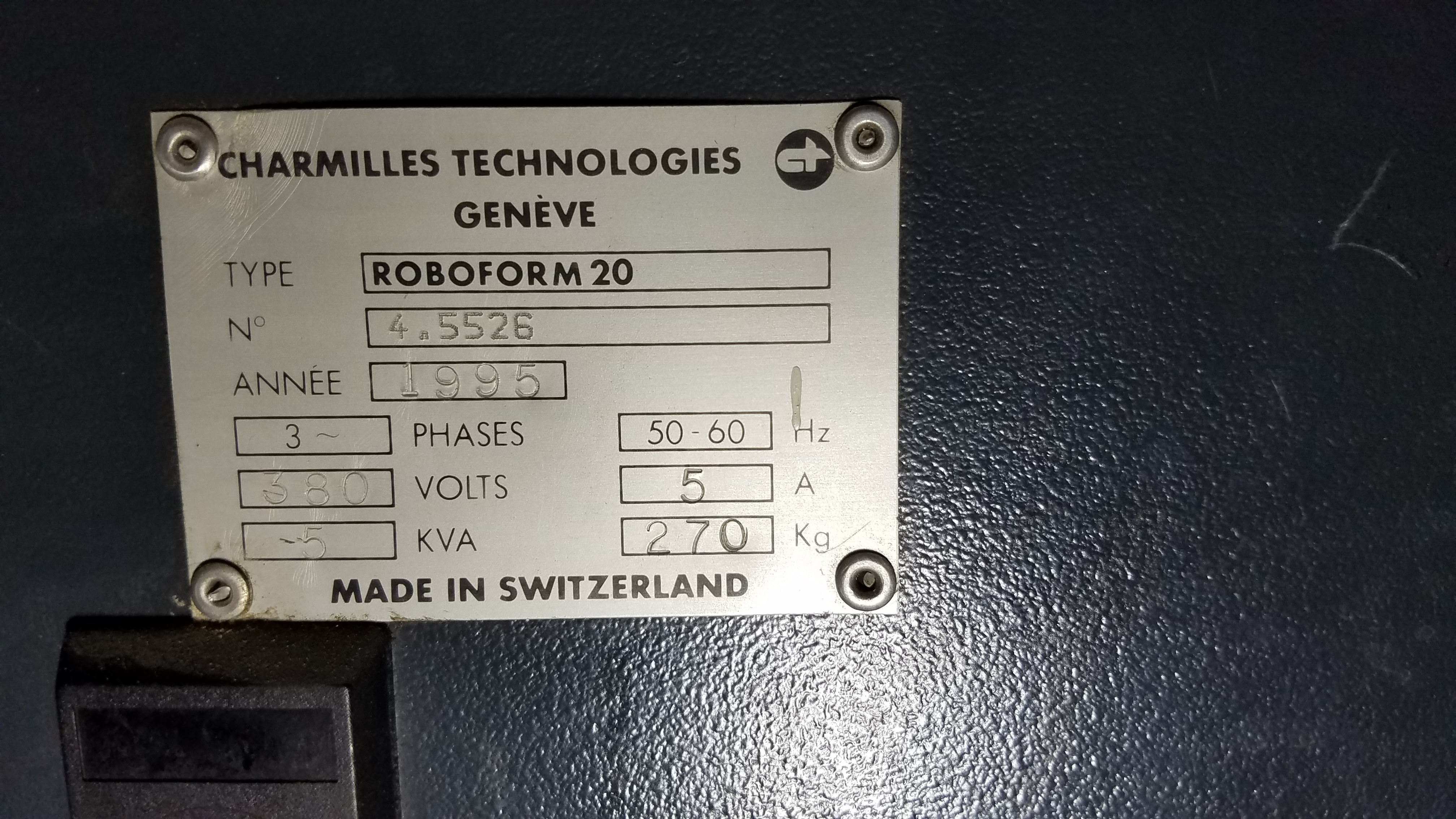 Used Charmilles Roboform 20 Ram Type EDM Machine
