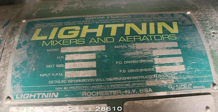 Used Lightnin 35v0 Agitator Sidemount, 33" D #28610