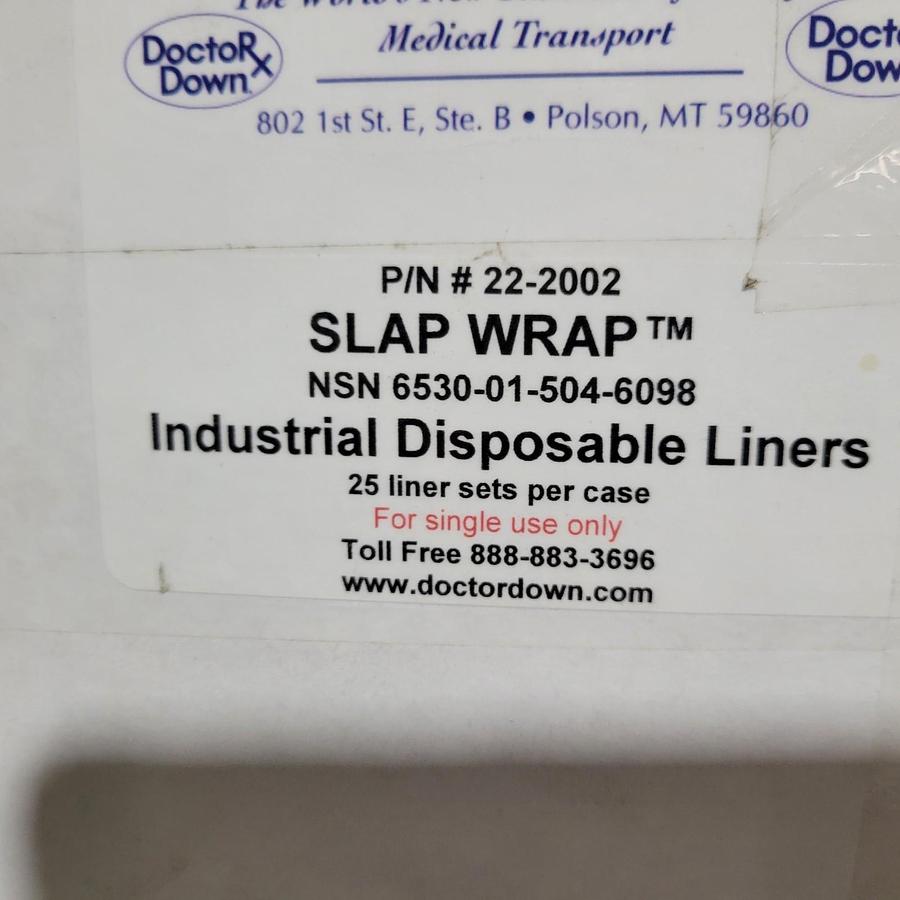 Doctor Down Rescue Wrap Ranger, disposable liners box of 25, Slap Wrap 22-2002