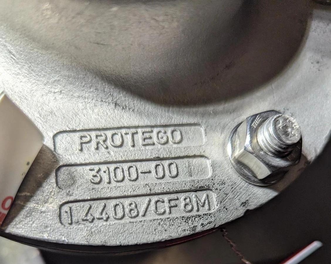 1- 1/2" Protego DZ/E40 Pressure or Vacuum Relief Valve  In-Line stainless steel