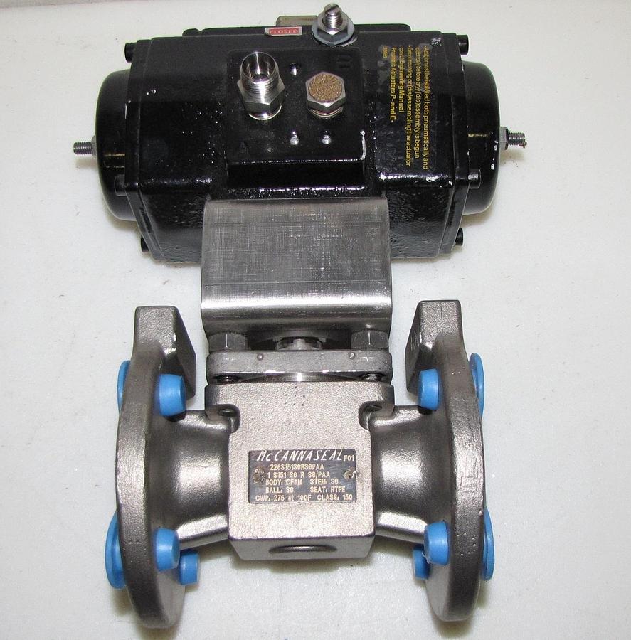 1"  Stainless  McCANNA Valve Matryx Xomox  Actuator Pneumatic ESA 40-6/A/22