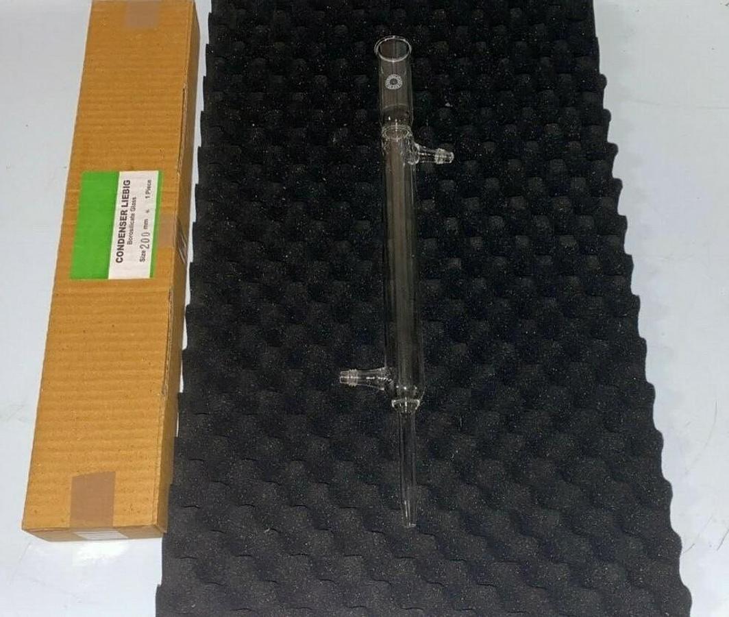 2 - Laboratory Condenser Liebig Borosilicate Glass 200mm