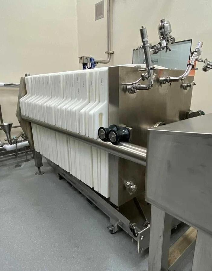 Used Eaton BECO INTEGRA PLATE 1000/3 EP, Stainless Steel Pharmaceutical Filter Press