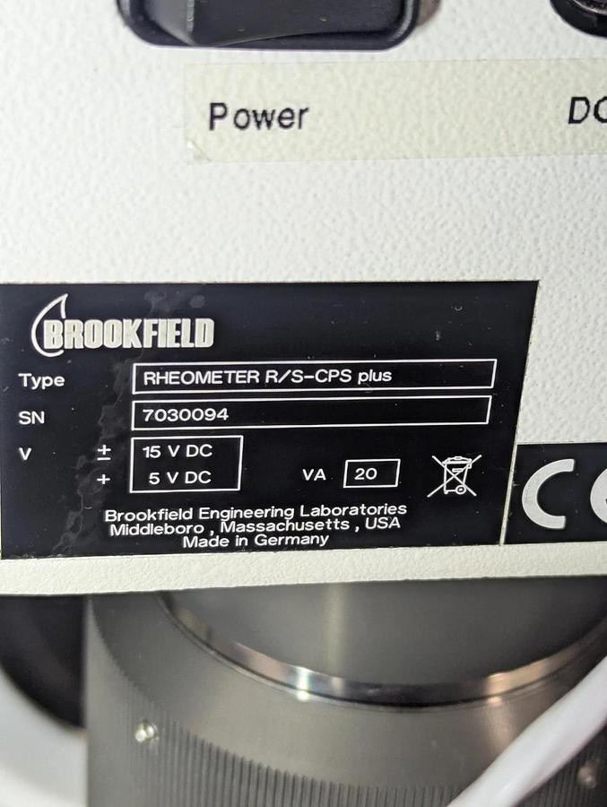 Used Brookfield  R/S Plus   Rheometer   R/S-CPS plus