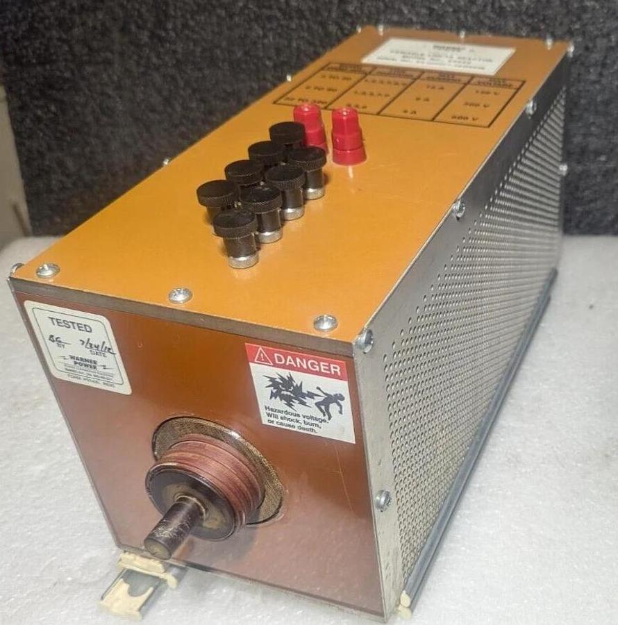 Used Warner Power 24688 variable linear reactor