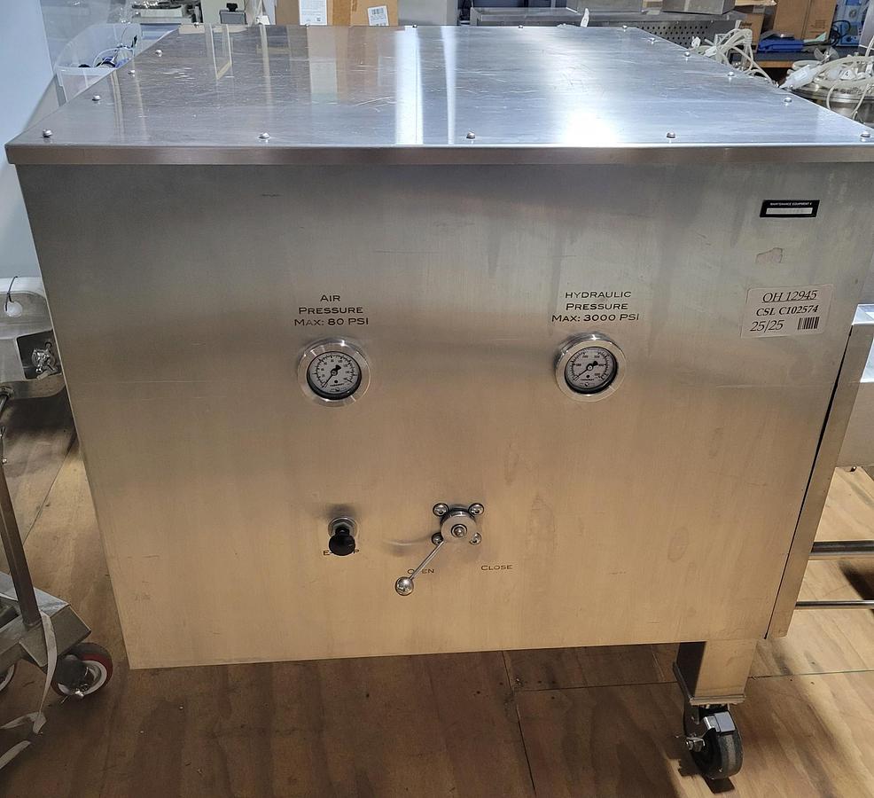 Used ErtelAlsop L604-46 stainless steel plate and frame filter press 24" x 24"
