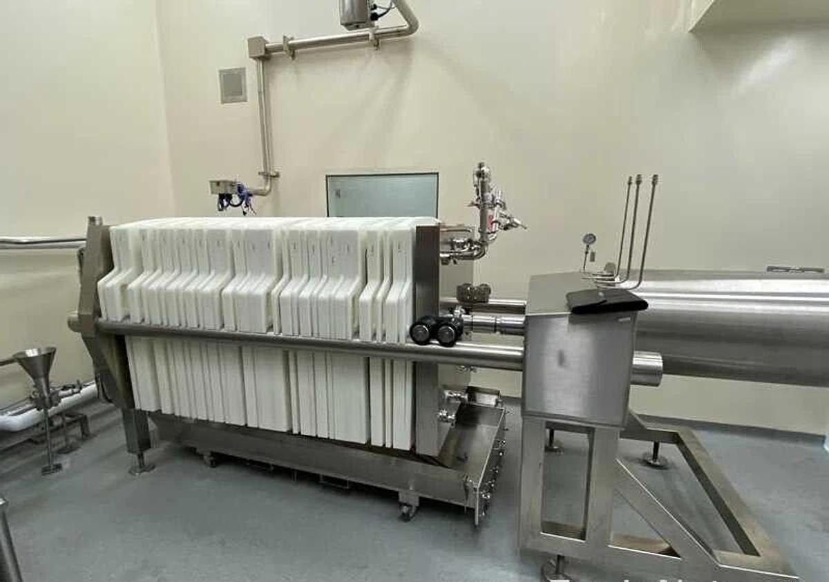 Used Eaton BECO INTEGRA PLATE 1000/3 EP, Stainless Steel Pharmaceutical Filter Press