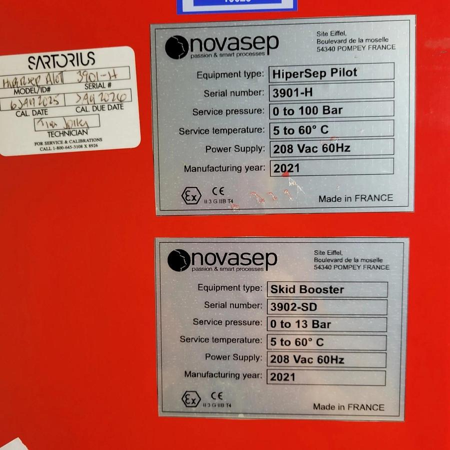 Used 2021 NovaSep Prochrom Hipersep Pilot Preparative HPLC System