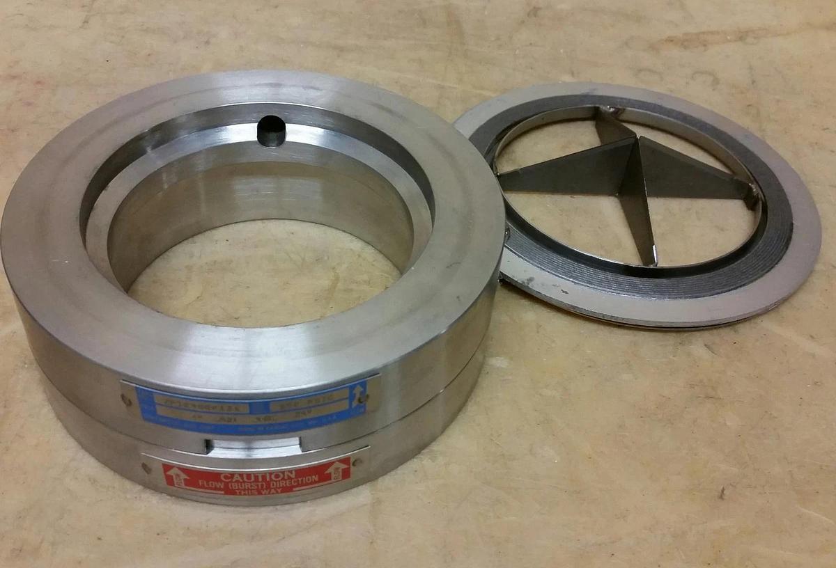 Continental ZAP® Rupture Disc Holder 4" 150#  Stainless Steel 316