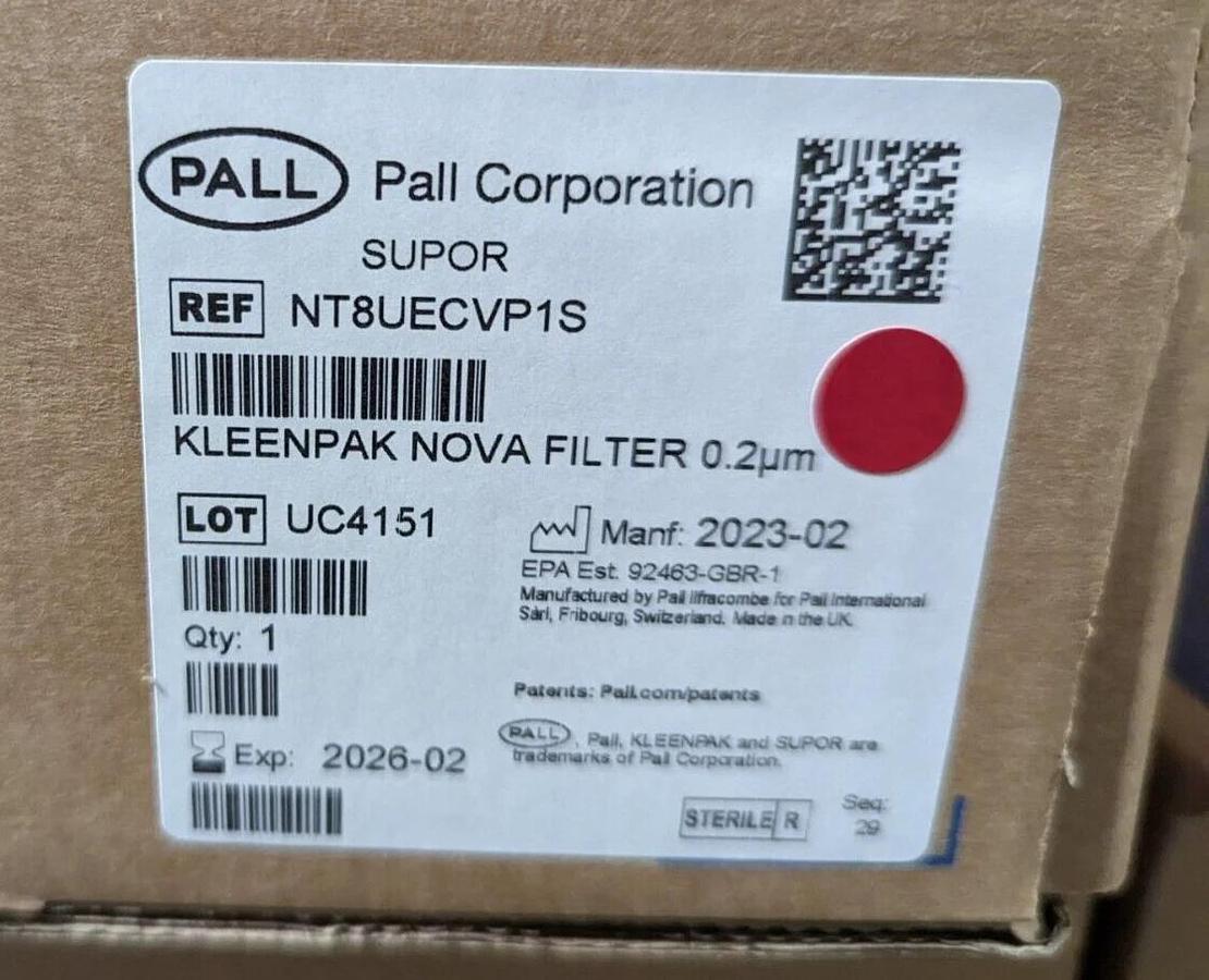 Pall Supor® EX Grade ECV Filter, NT8UECVP1S KLEENPAK NOVA FILTER 0.2 µm, PES 30"