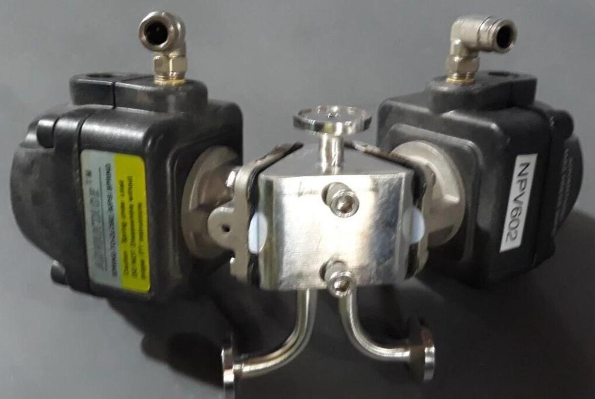 Used ITT ADVANTAGE SPRING-TO-CLOSE 2 VALVES 90 PSI MAX