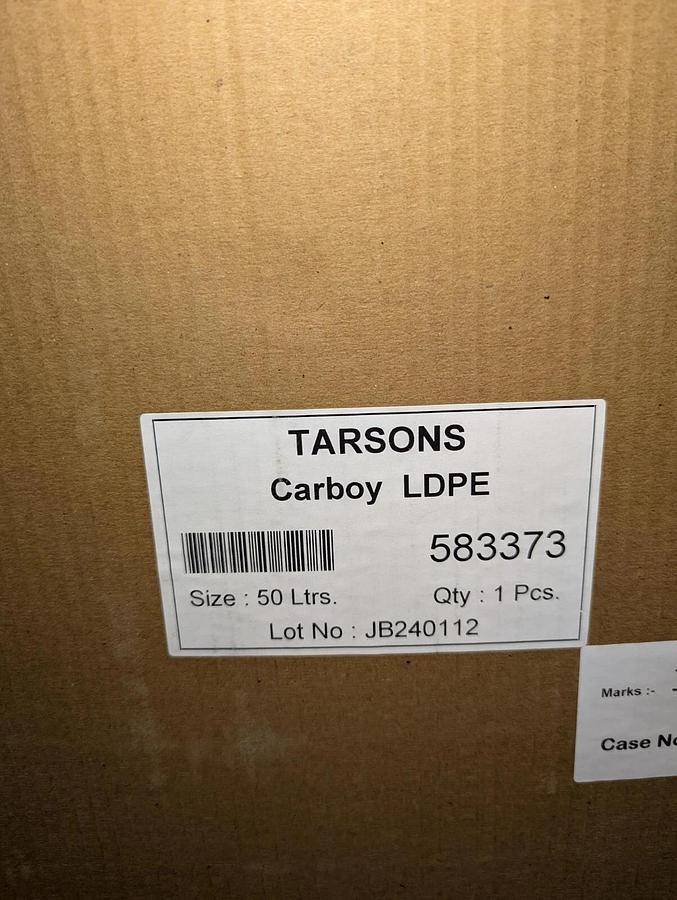 50 Ltrs Tarsons Carboy LDPE 583373