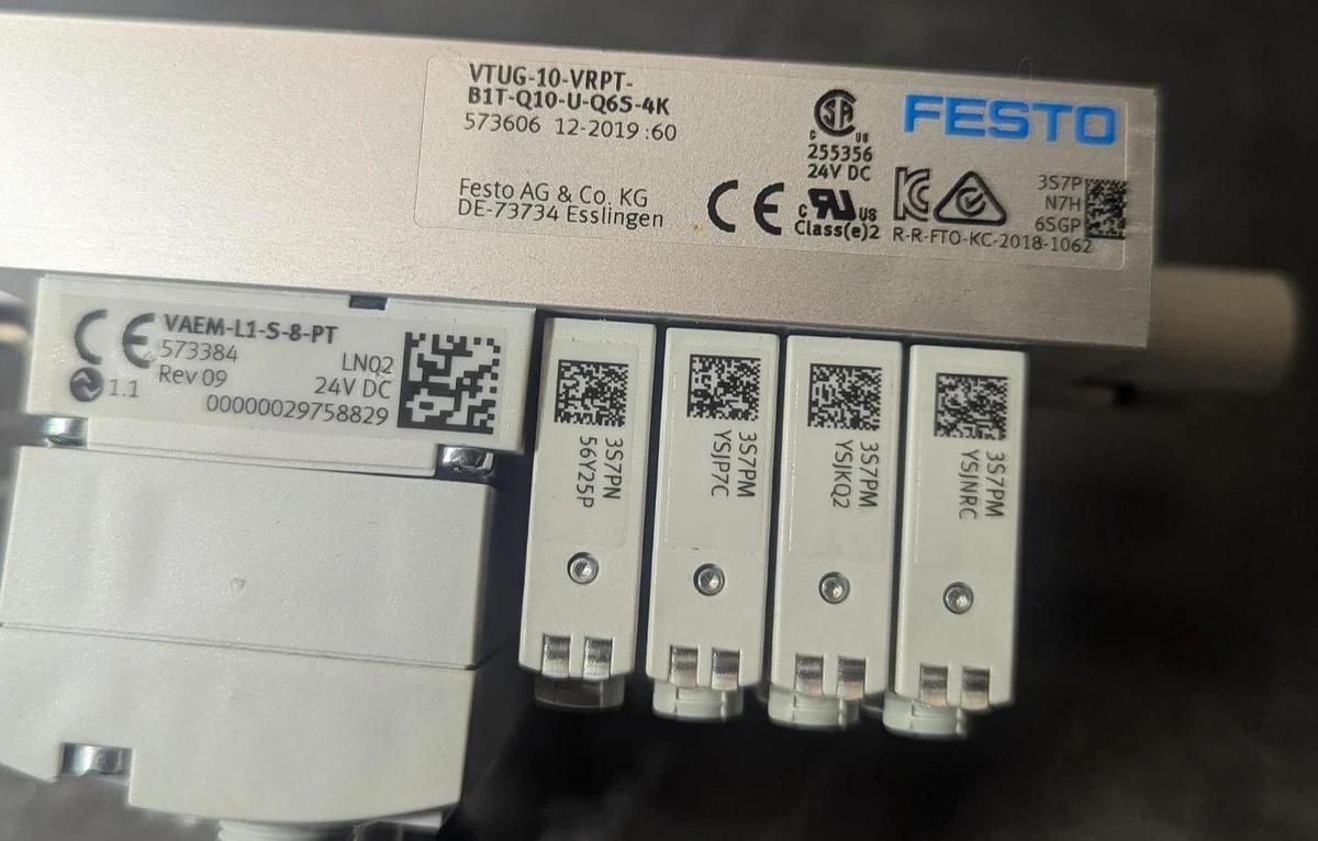 Used Festo VTUG-10-VRPT-B1T-Q10-U-Q65-4K ,CTEU-EP-2798071 ,VUVG-B10-T32C-AZT-F-1T1L