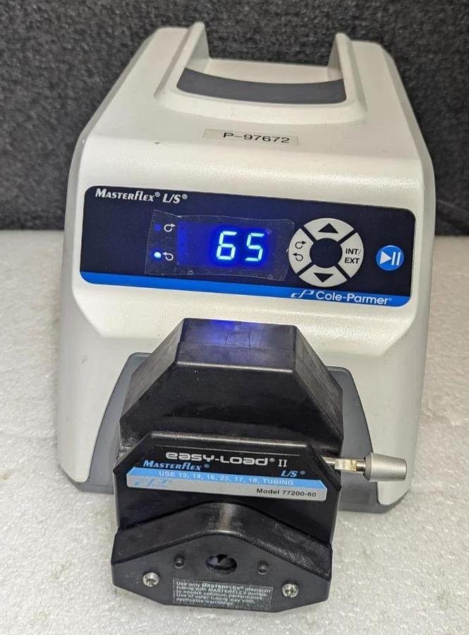 Used Masterflex L/S 07528-10 Peristaltic Pump w/ Easy-Load II Pump Head 77200-60