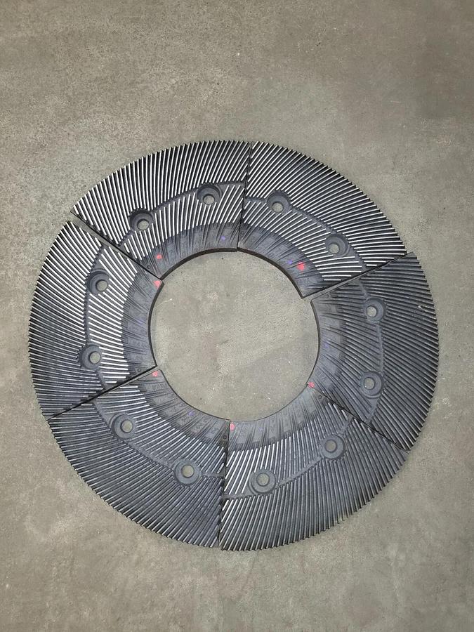 SET OF 6 ANDRITZ REFINER PLATES RP 22TA204A X1 (300177999)