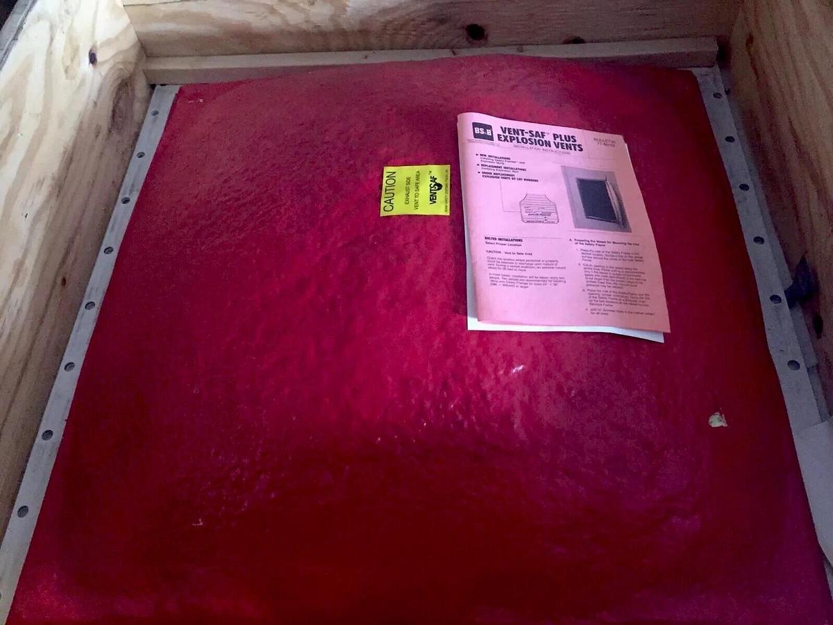 Used BS&B Safety Systems VSP-3A2 Vent-Saf Plus Explosion Vent 36x36 Inch