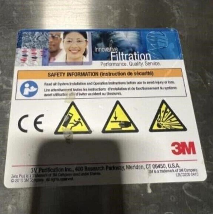 3M CUNO Zeta Plus 16EZB Stainless Steel Filter Holder