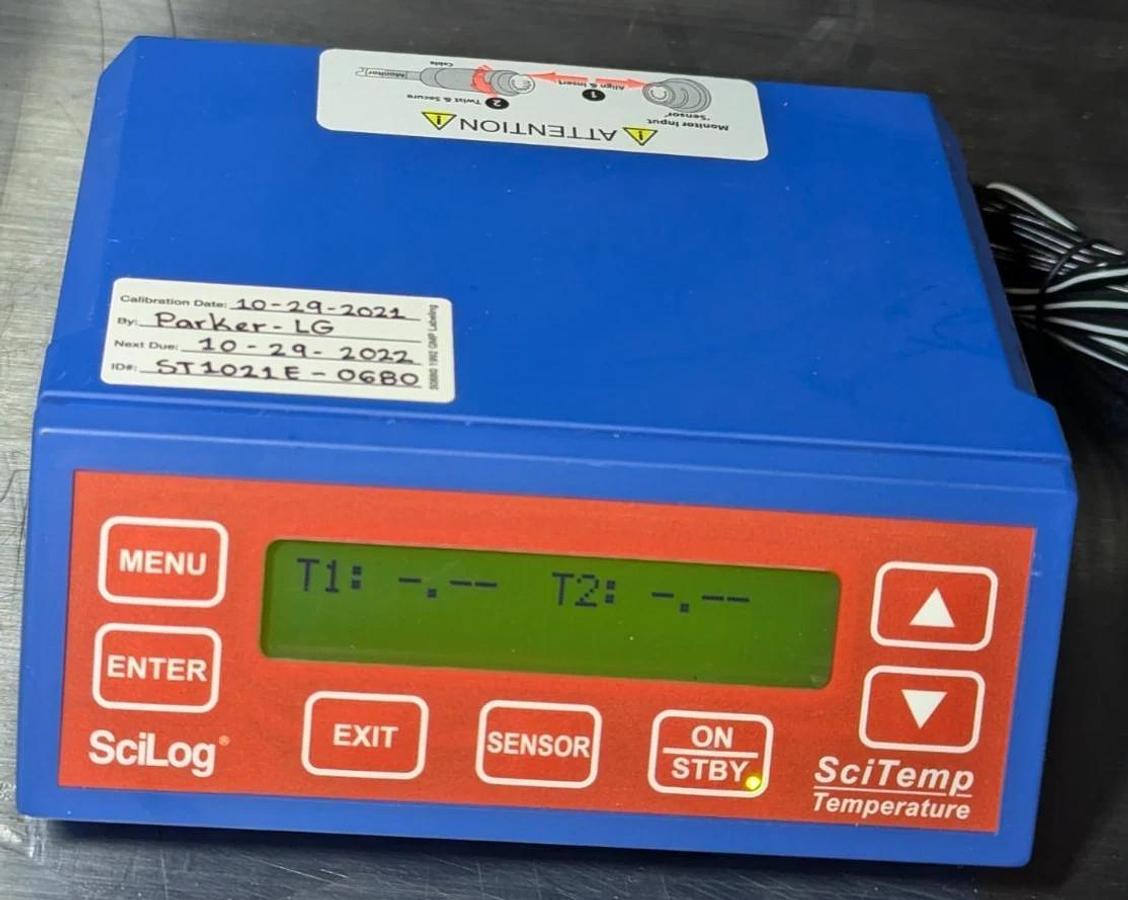Used Parker SciLog SciTemp Temperature Monitor Display