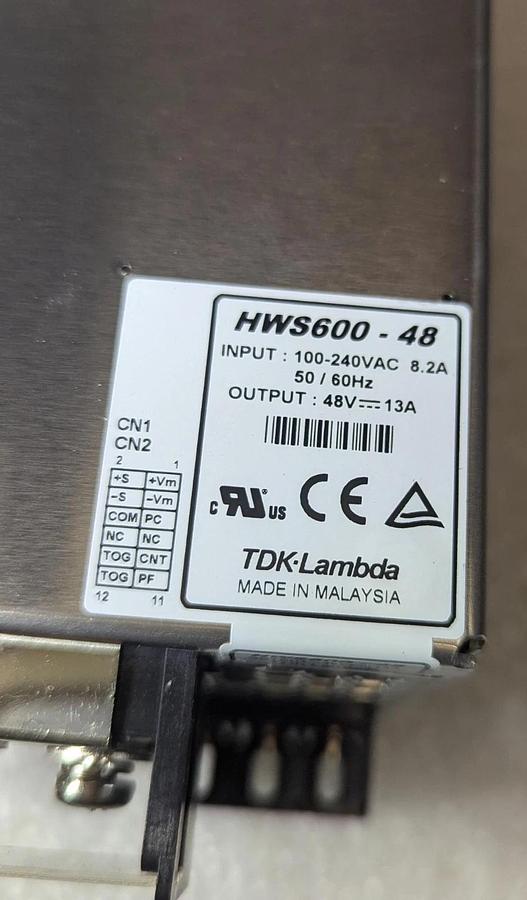Used TDK-Lambda HWS600-48 Power Supply