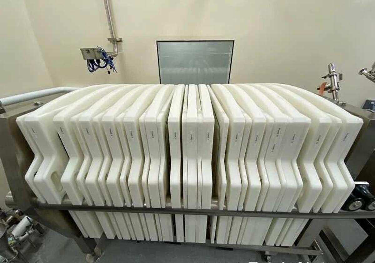 Used Eaton BECO INTEGRA PLATE 1000/3 EP, Stainless Steel Pharmaceutical Filter Press